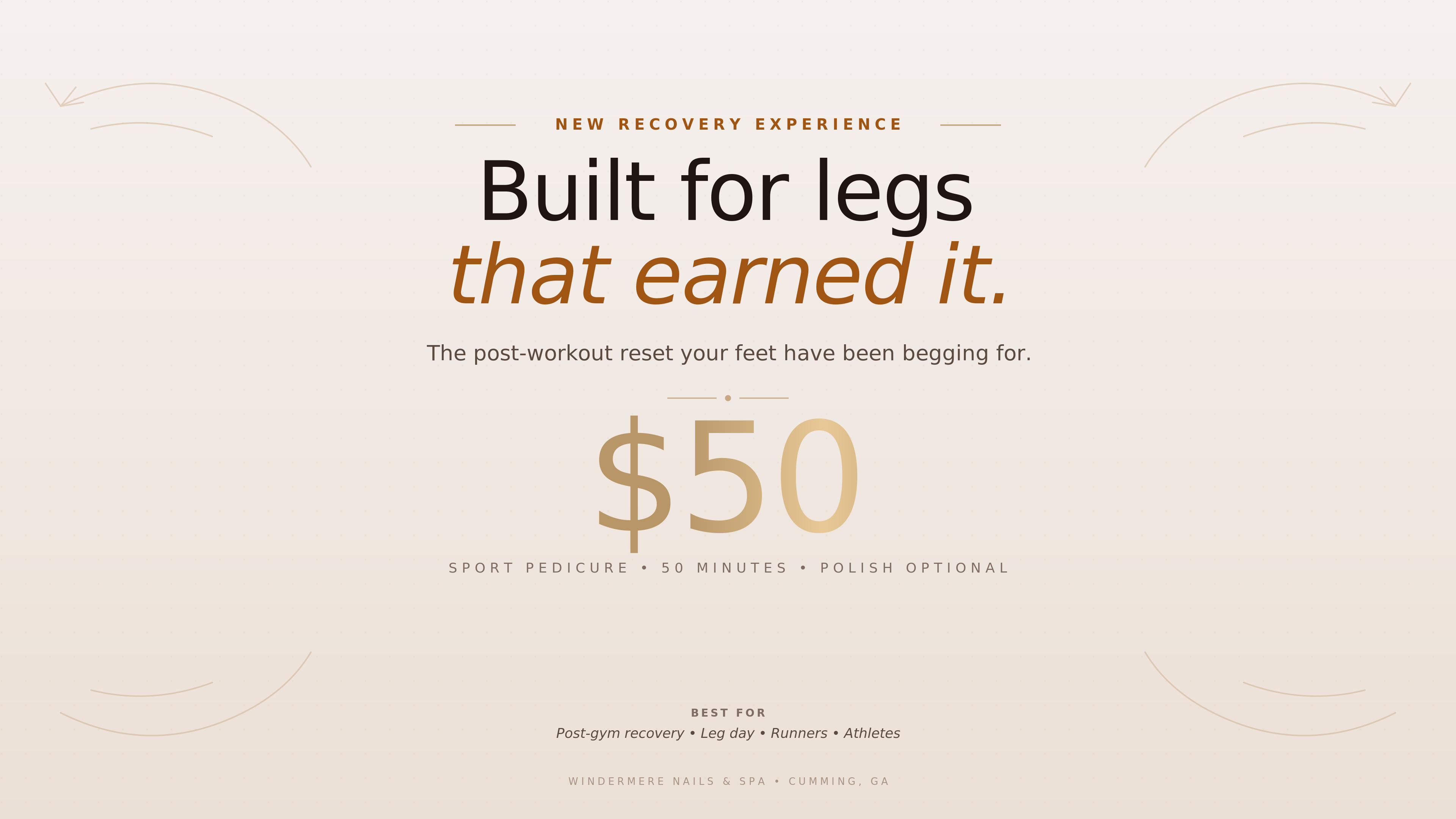 Sport pedicure for athletes - post-gym recovery at Windermere Nails Cumming GA